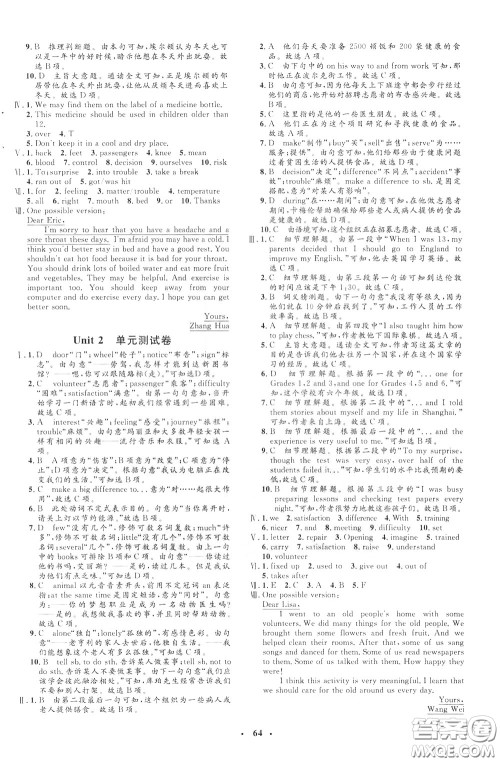 钟书金牌2020年非常1+1完全题练八年级下册英语R版人教版参考答案