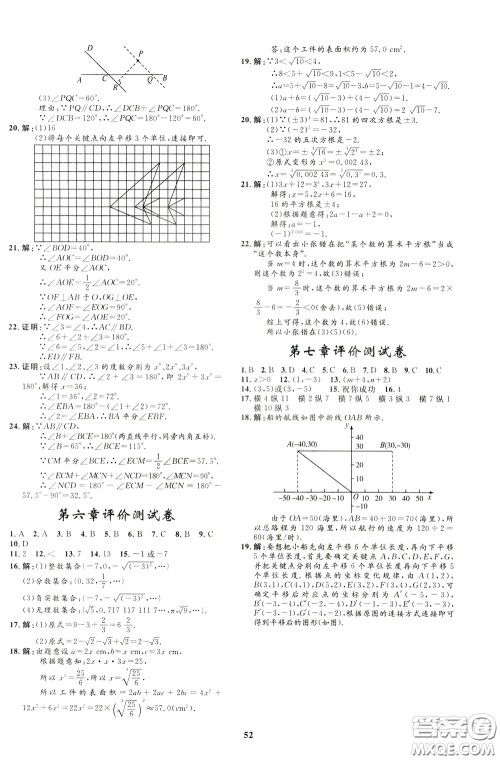 钟书金牌2020年非常1+1完全题练七年级下册数学R版人教版参考答案 钟书金牌2020年非常1+1完全题练七年级下册数学R版人教版参考答案