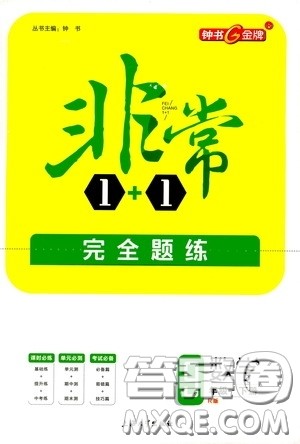 钟书金牌2020年非常1+1完全题练九年级下册数学R版人教版参考答案