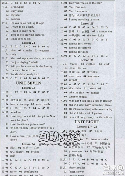 2020春新版1加1轻巧夺冠课堂直播五年级英语下册北京版答案 2020春新版1加1轻巧夺冠课堂直播五年级英语下册北京版答案