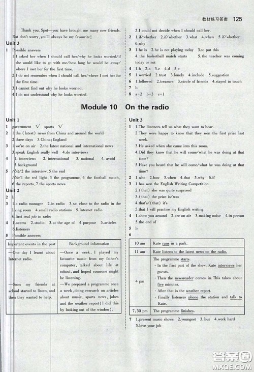 2020义务教育教科书八年级英语下册外研版课后习题答案 2020义务教育教科书八年级英语下册外研版课后习题答案