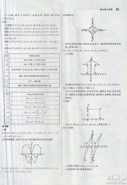 河北教育出版社2020义务教育教科书八年级数学下册冀教版教材课后习题答案