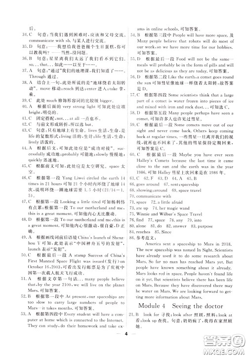 2020年一飞冲天小复习八年级下册英语参考答案 2020年一飞冲天小复习八年级下册英语参考答案
