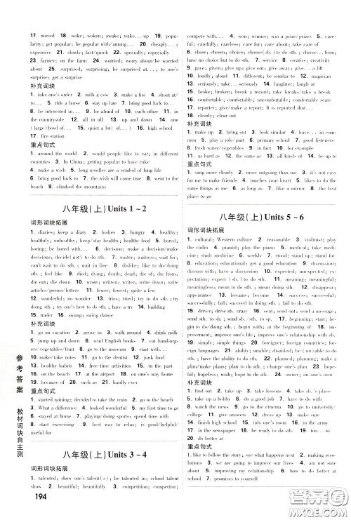 2020年万唯中考试题研究英语江西专版参考答案