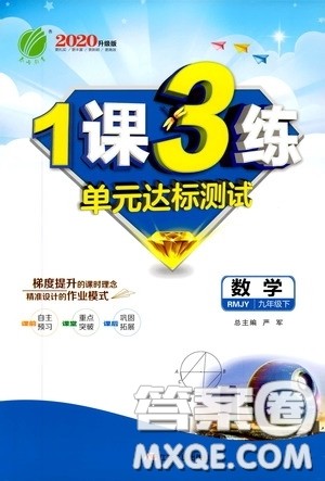 2020升级版1课3练单元达标测试数学九年级下册RMJY人民教育版参考答案