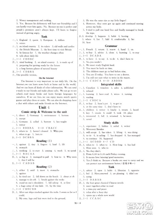 2020升级版1课3练单元达标测试英语八年级下册YL译林版参考答案 2020升级版1课3练单元达标测试英语八年级下册YL译林版参考答案
