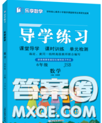 延边教育出版社2020年新版导学练习乐享数学六年级下册江苏版答案