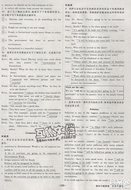 2020春全品大讲堂初中英语八年级下册新课标YLNJ译林牛津版参考答案