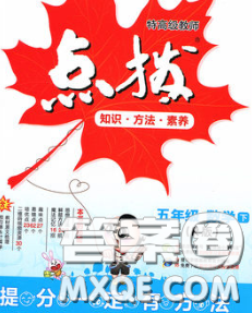 2020春特高级教师点拨五年级数学下册人教版答案 2020春特高级教师点拨五年级数学下册人教版答案