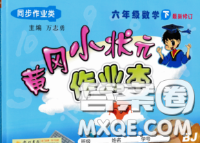 2020春黄冈小状元作业本六年级数学下册北京版答案 2020春黄冈小状元作业本六年级数学下册北京版答案