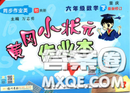 人教版重庆专版2020春黄冈小状元作业本六年级数学下册答案 人教版重庆专版2020春黄冈小状元作业本六年级数学下册答案