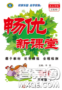 新疆文化出版社2020春畅优新课堂六年级数学下册人教版答案