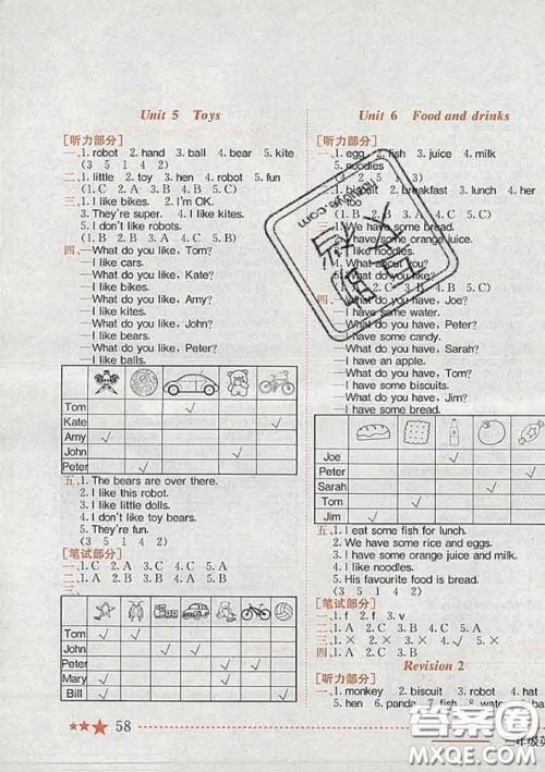 2020新版黄冈小状元作业本三年级英语下册沪教牛津版深圳专版答案 2020新版黄冈小状元作业本三年级英语下册沪教牛津版深圳专版答案