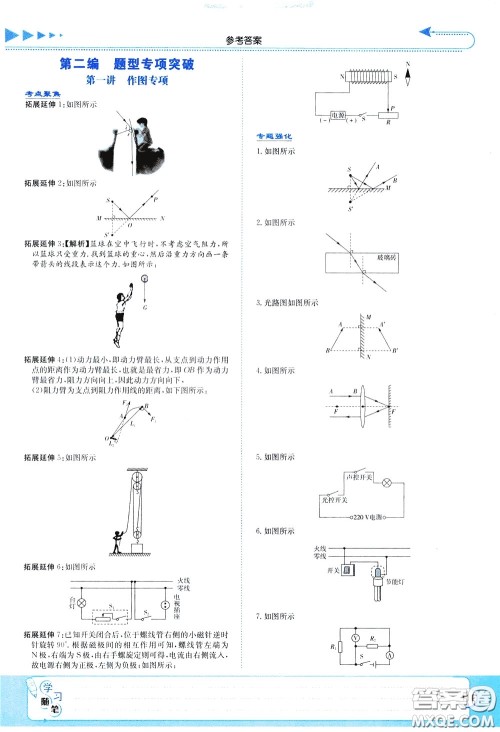湖南教育出版社2020年湘教考苑中考总复习物理参考答案