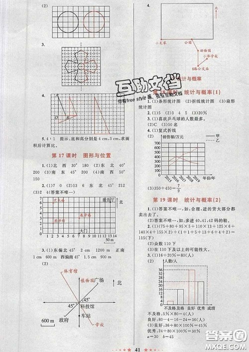 2020新版小学同步测控全优设计超人天天练六年级数学人教版答案