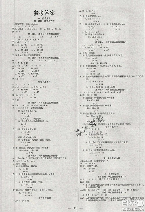 扬帆文化2020扬帆天天练五年级数学下册苏教版答案 扬帆文化2020扬帆天天练五年级数学下册苏教版答案