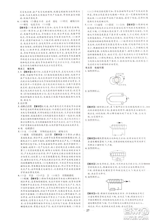 2020升级版云南中考新突破物理参考答案