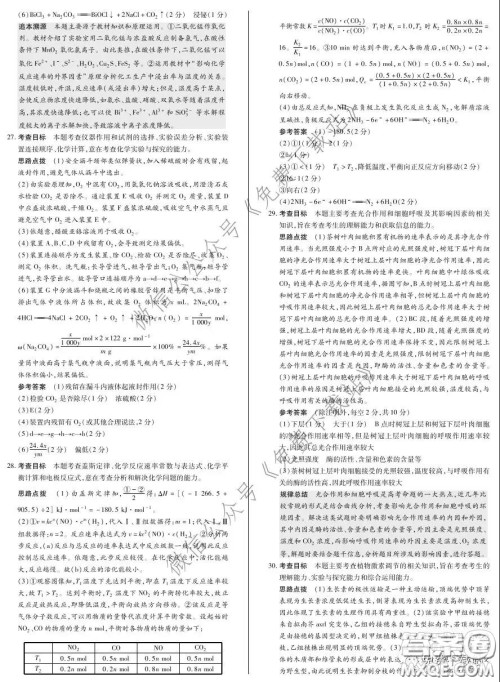 天一大联考2020高考全真模拟卷三理科综合试题及答案 天一大联考2020高考全真模拟卷三理科综合试题及答案