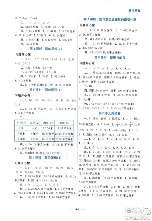 2020年名师点拨课课通教材全解析数学五年级下册江苏版参考答案 2020年名师点拨课课通教材全解析数学五年级下册江苏版参考答案