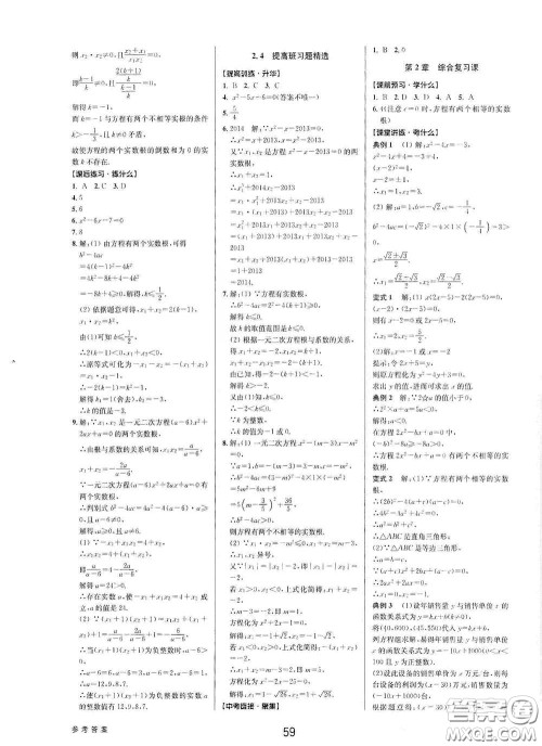 天津科学技术出版社2020初中新学案优化与提高八年级数学下册B版答案