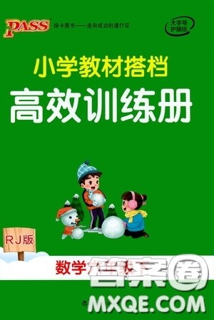 辽宁教育出版社2020年小学教材搭档高效训练册数学六年级下RJ版人教版参考答案