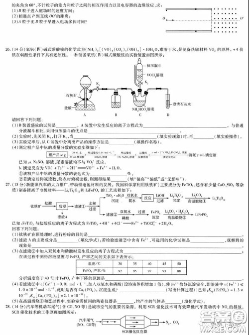天一大联考2020届高考全真模拟卷四理科综合试题及答案 天一大联考2020届高考全真模拟卷四理科综合试题及答案
