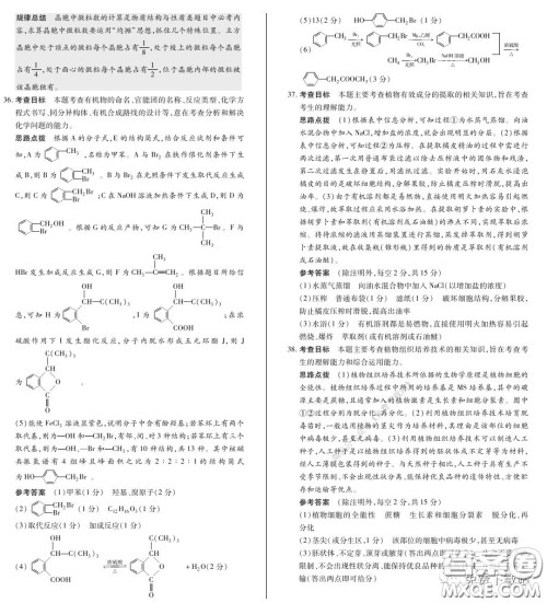天一大联考2020届高考全真模拟卷四理科综合试题及答案 天一大联考2020届高考全真模拟卷四理科综合试题及答案