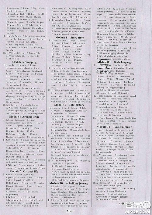 2020新版世纪金榜金榜学案七年级英语下册外研版答案