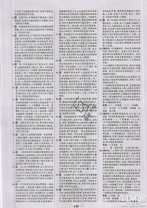 2020新版世纪金榜金榜学案七年级生物下册人教版答案