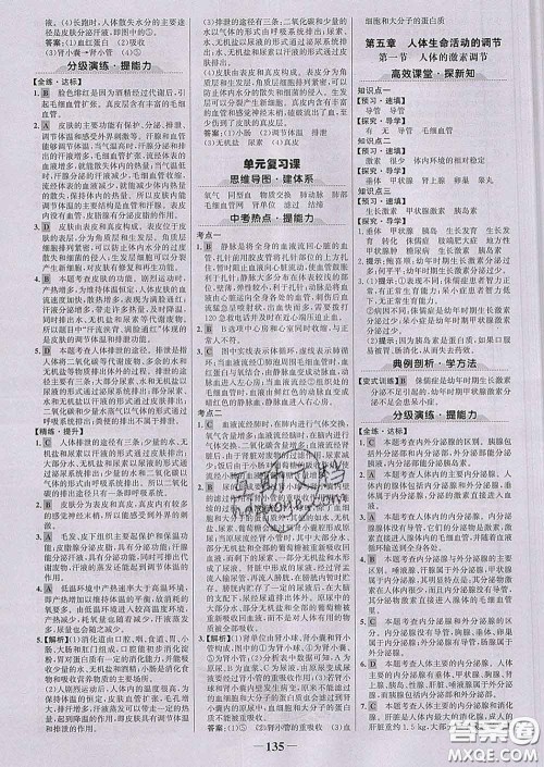 2020新版世纪金榜金榜学案七年级生物下册济南版答案