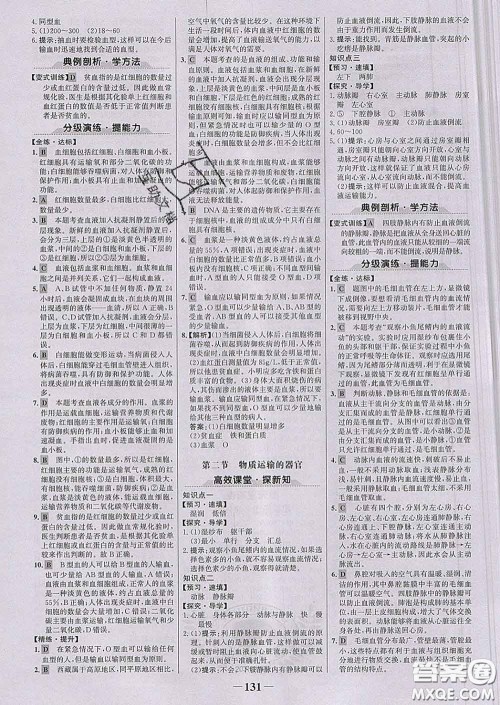 2020新版世纪金榜金榜学案七年级生物下册济南版答案