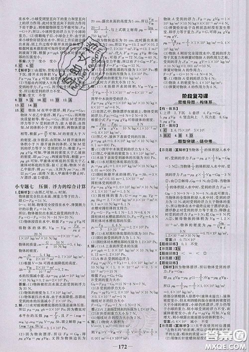 2020新版世纪金榜金榜学案八年级物理下册人教版答案