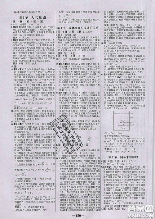 2020新版世纪金榜金榜学案八年级物理下册人教版答案 2020新版世纪金榜金榜学案八年级物理下册人教版答案