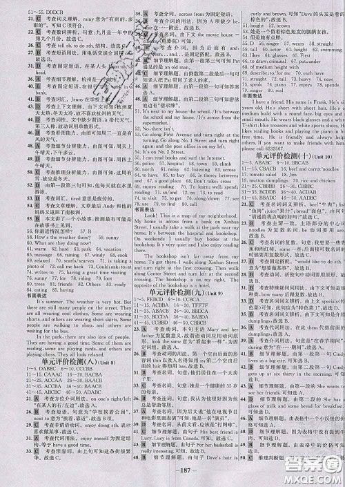 2020春世纪金榜百练百胜七年级英语下册人教版答案