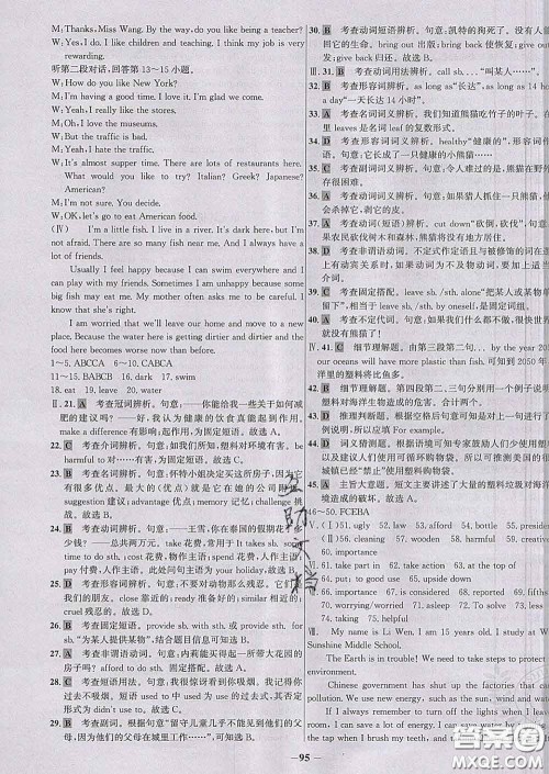 2020春世纪金榜百练百胜九年级英语下册人教版答案