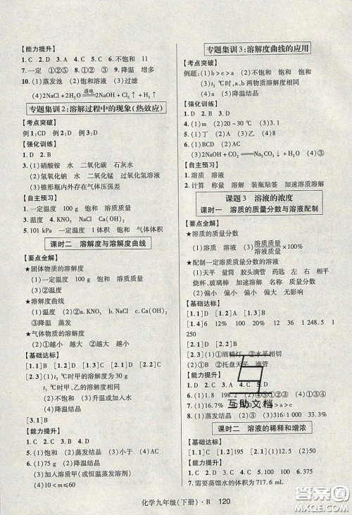 2020年高分突破课时达标讲练测九年级化学下册人教版答案