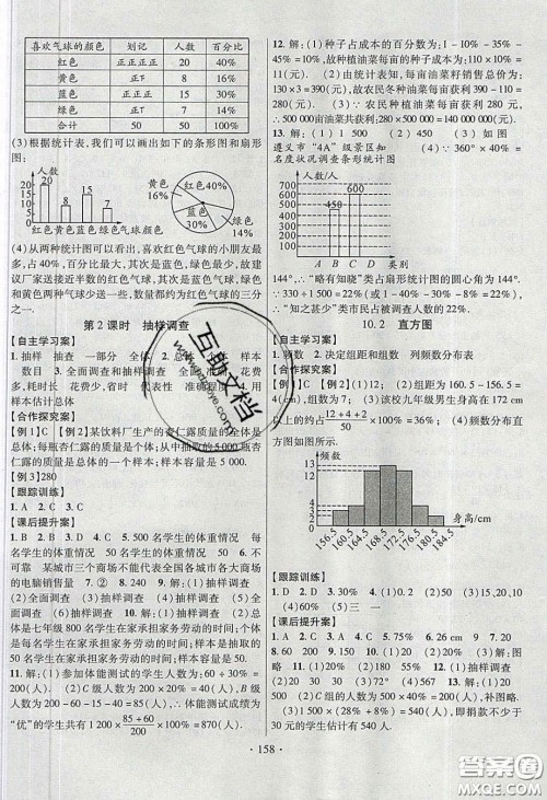 2020课堂导练1加5七年级数学下册人教版答案