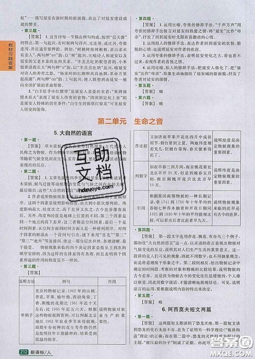 吉林人民出版社2020春尖子生学案八年级语文下册人教版答案 吉林人民出版社2020春尖子生学案八年级语文下册人教版答案
