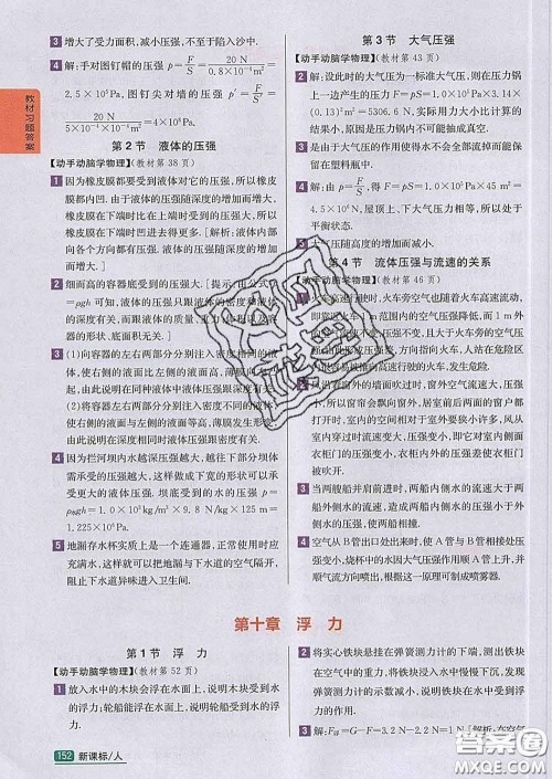 吉林人民出版社2020春尖子生学案八年级物理下册人教版答案 吉林人民出版社2020春尖子生学案八年级物理下册人教版答案