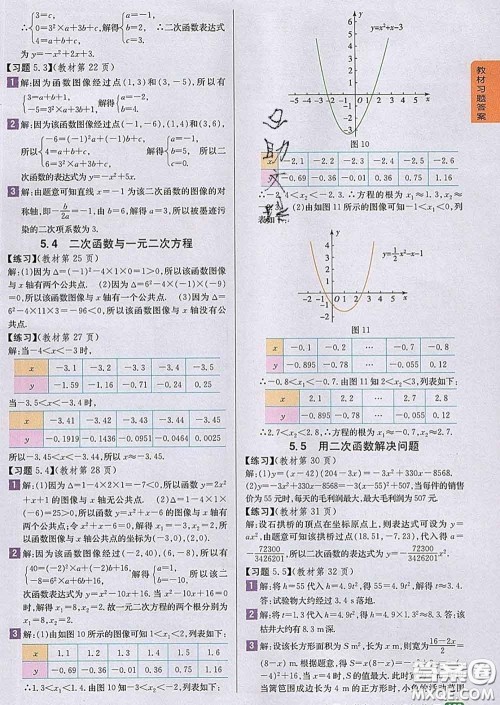 吉林人民出版社2020春尖子生学案九年级数学下册苏科版答案