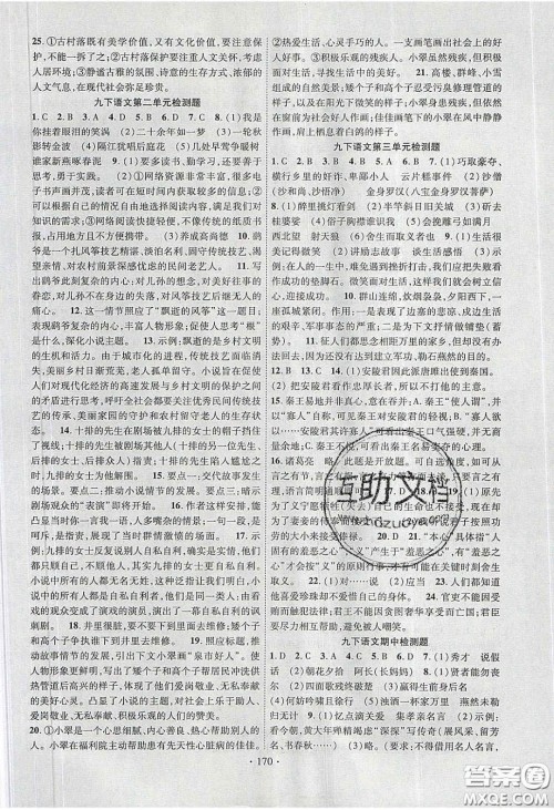 2020课堂导练1加5九年级语文册人教版答案 2020课堂导练1加5九年级语文册人教版答案