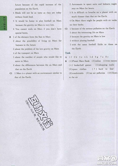 吉林人民出版社2020春尖子生学案九年级英语下册译林版答案