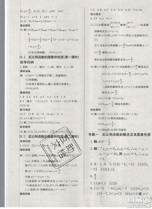 2020乐学课堂课时学讲练九年级化学下册人教版答案