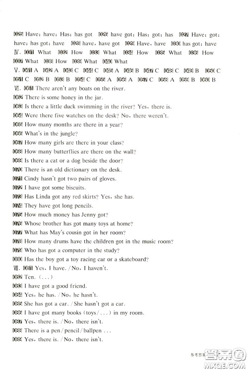 2020修订版百题大过关小升初英语语言知识运用百题参考答案