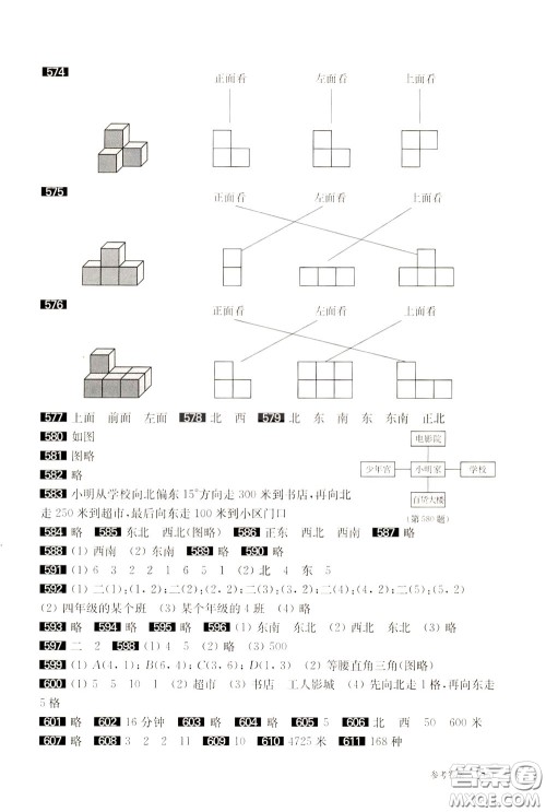 2020修订版百题大过关小升初数学图形与统计百题参考答案