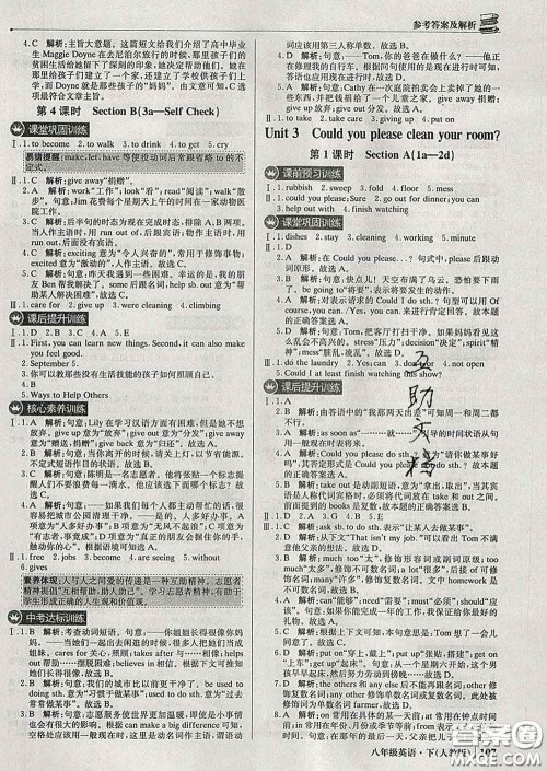 2020新版1加1轻巧夺冠优化训练八年级英语下册人教版答案 2020新版1加1轻巧夺冠优化训练八年级英语下册人教版答案