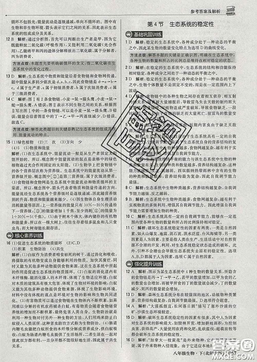 2020新版1加1轻巧夺冠优化训练八年级生物下册北师版答案 2020新版1加1轻巧夺冠优化训练八年级生物下册北师版答案