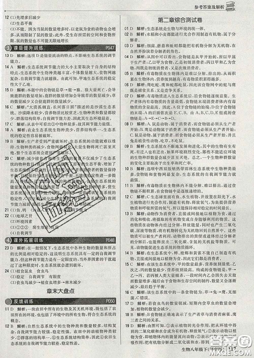 2020新版1加1轻巧夺冠优化训练八年级生物下册济南版答案 2020新版1加1轻巧夺冠优化训练八年级生物下册济南版答案