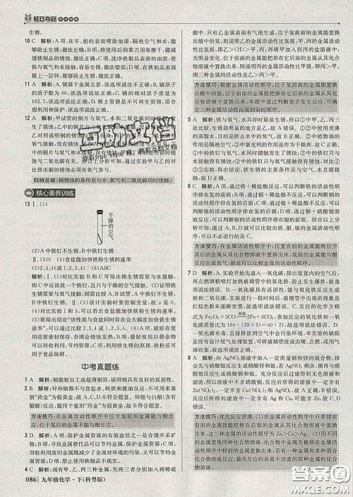 2020新版1加1轻巧夺冠优化训练九年级化学下册科粤版答案