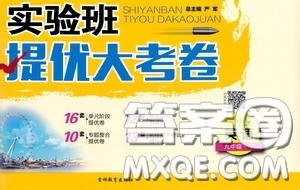 2020年实验班提优大考卷英语九年级下册YL译林版参考答案 2020年实验班提优大考卷英语九年级下册YL译林版参考答案
